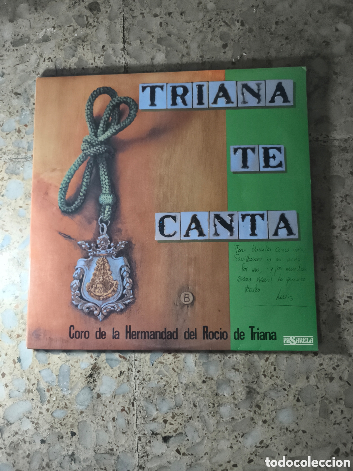 Discos de vinilo: A tiguo LP doble coro de la Hermandad de roc&iacute;o de Triana
