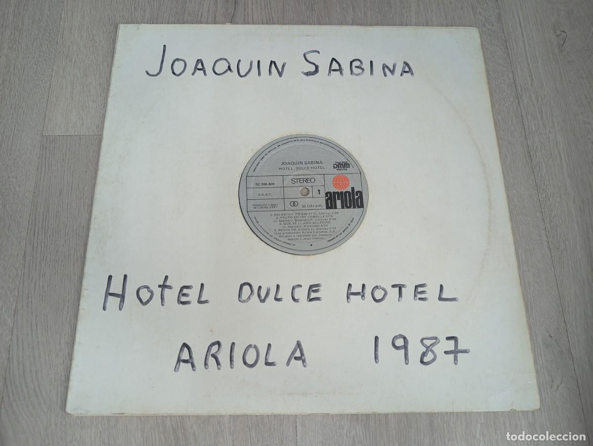 Discos de vinilo: JOAQUIN SABINA - HOTEL DULCE HOTEL ..LP DE 1987 - ARIOLA - CON CARPETA GENERICA .