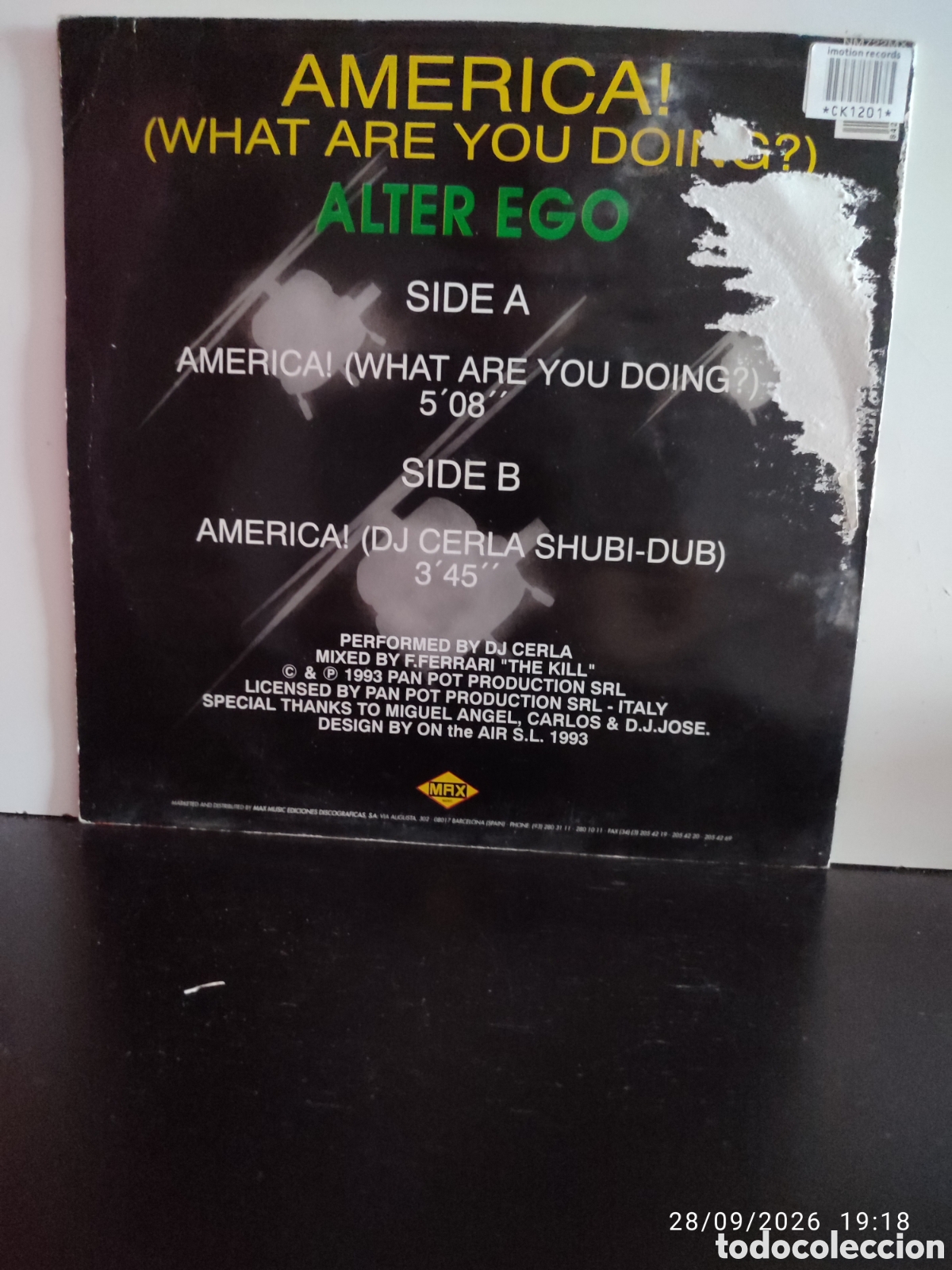 Discos de vinilo: Disco de vinilo ck1201 - Foto 2
