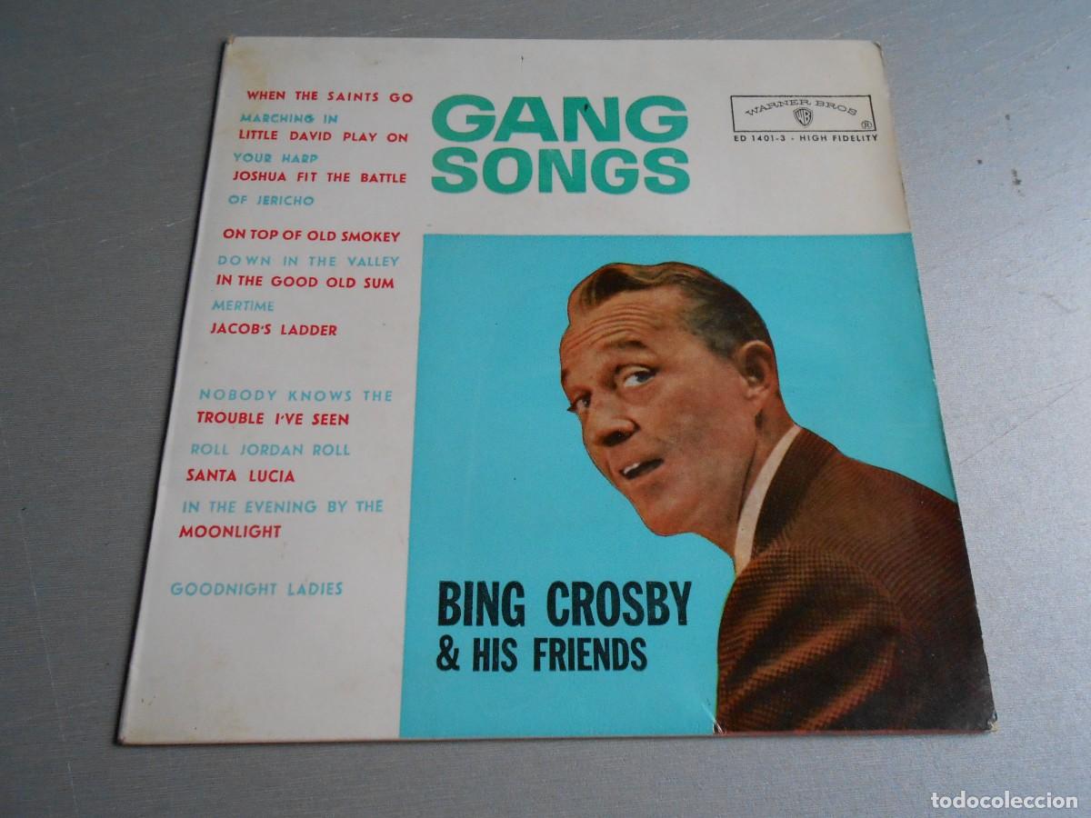Discos de vinilo: BING CROSBY & HIS FRIENDS, EP, WHEN THE SAINTS GO + 3, A&Ntilde;O 1962, WB RECORDS ED-1.401-3