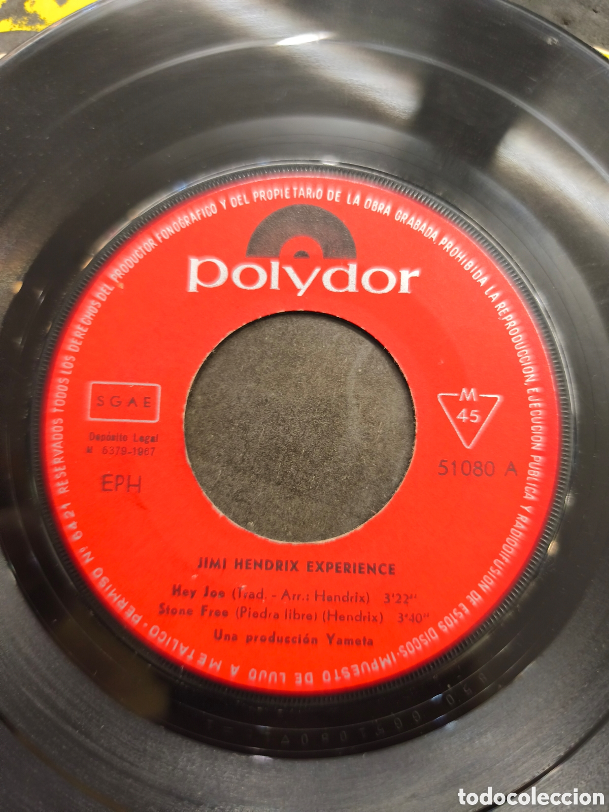 Discos de vinilo: Single Jimi Hendrix, Hey Joe, Polydor - Foto 3