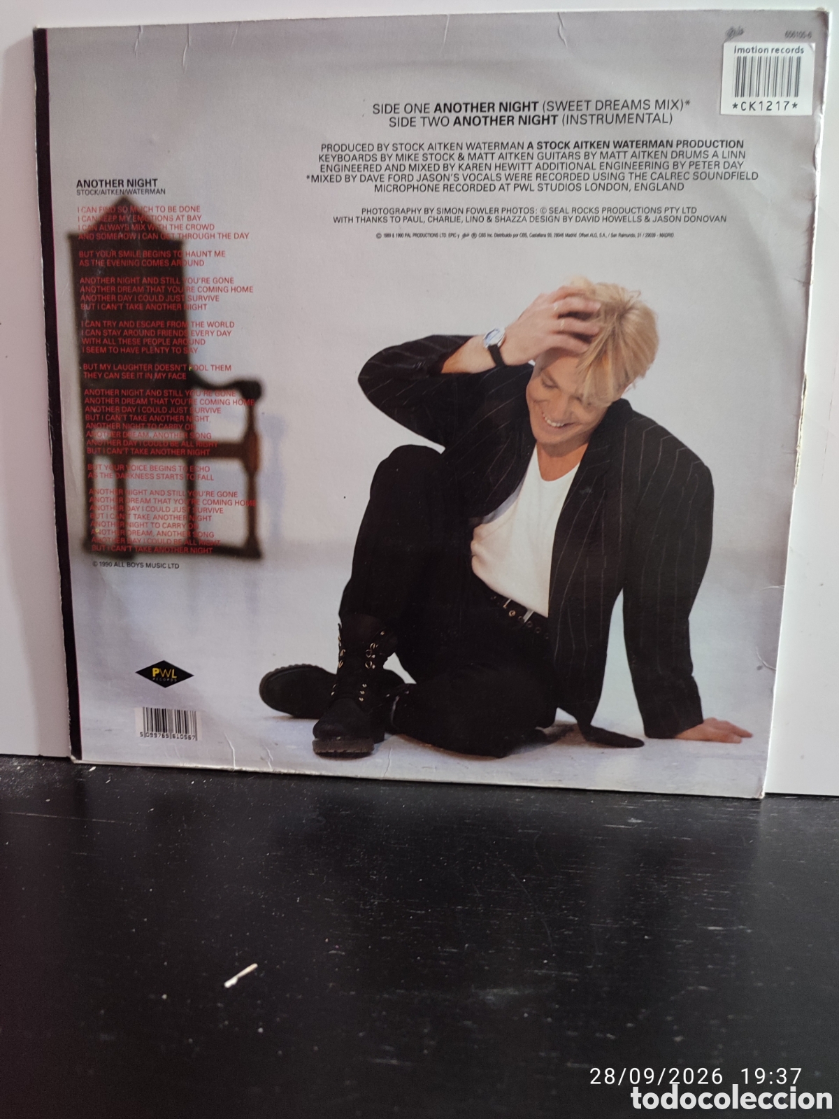 Discos de vinilo: Disco de vinilo ck1217 - Foto 2