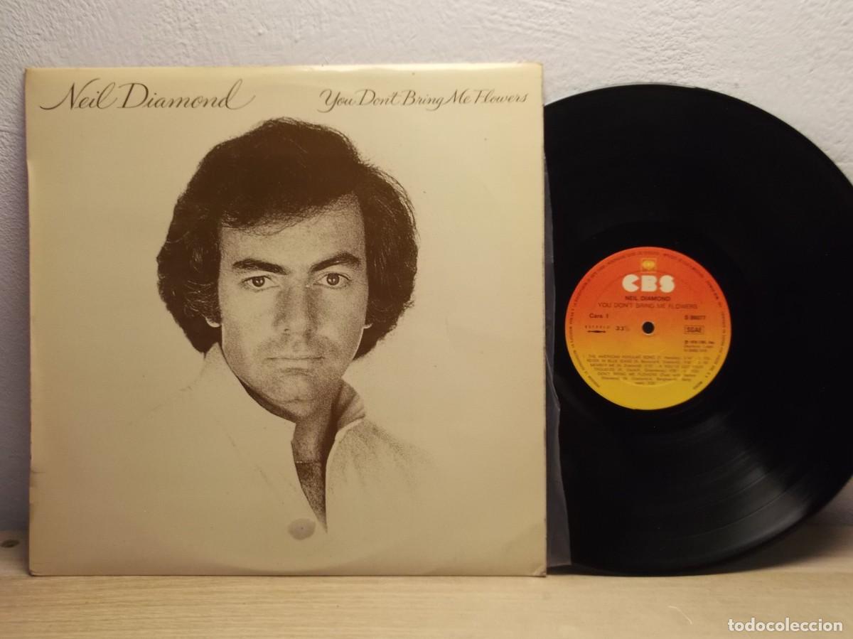 Discos de vinilo: Neil Diamond &ndash; You Don't Bring Me Flowers LP 1978