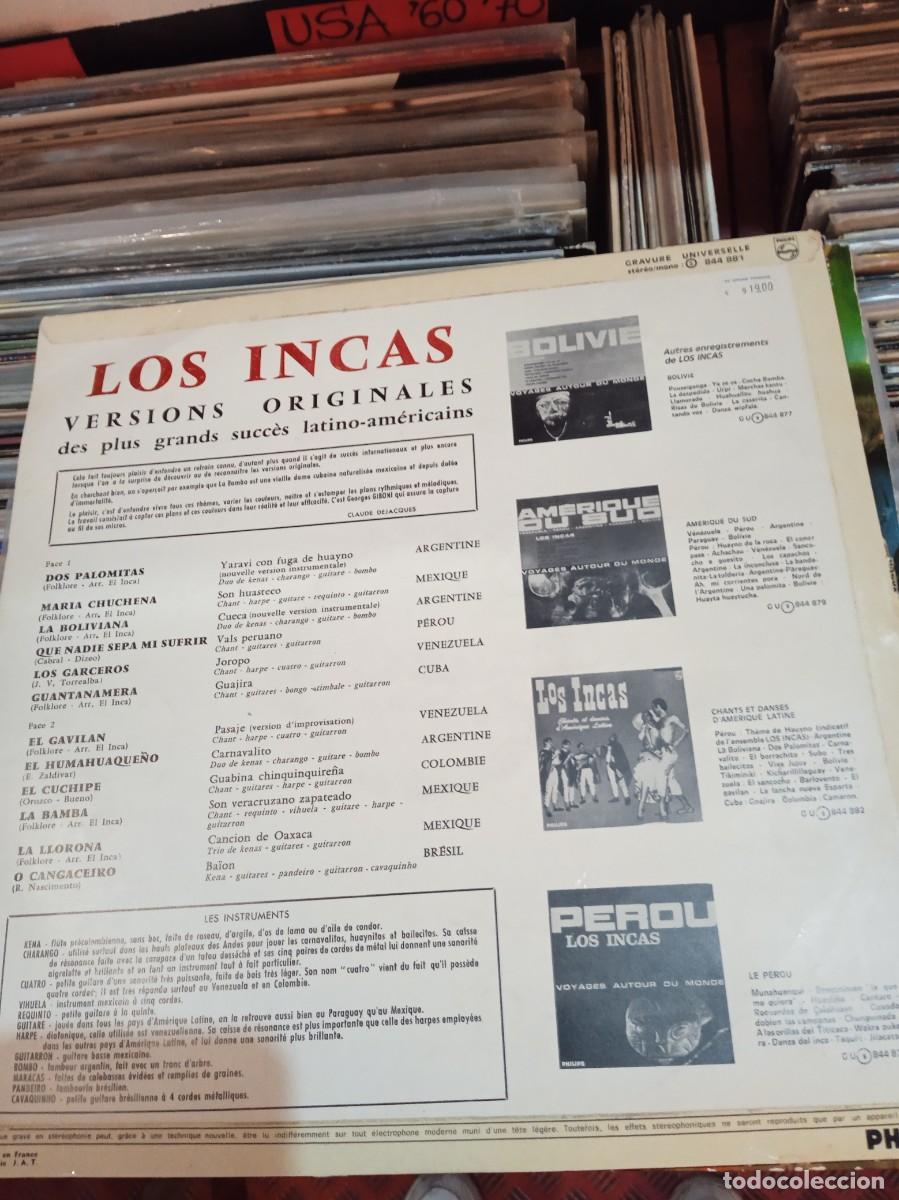 Discos de vinilo: LOS INCAS- SUCC&Eacute;S ORIGINAUX. LP FRANCIA - Foto 2
