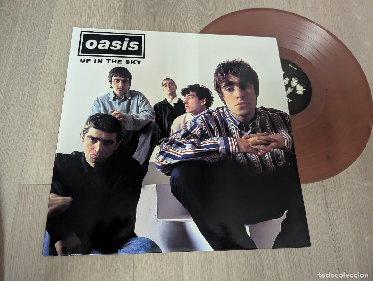 Discos de vinilo: OASIS - UP IN THE SKY ..LP DE VINILO DE COLOR - EDICION LIMITADA DESCATALOGADA A 300 COPIAS -