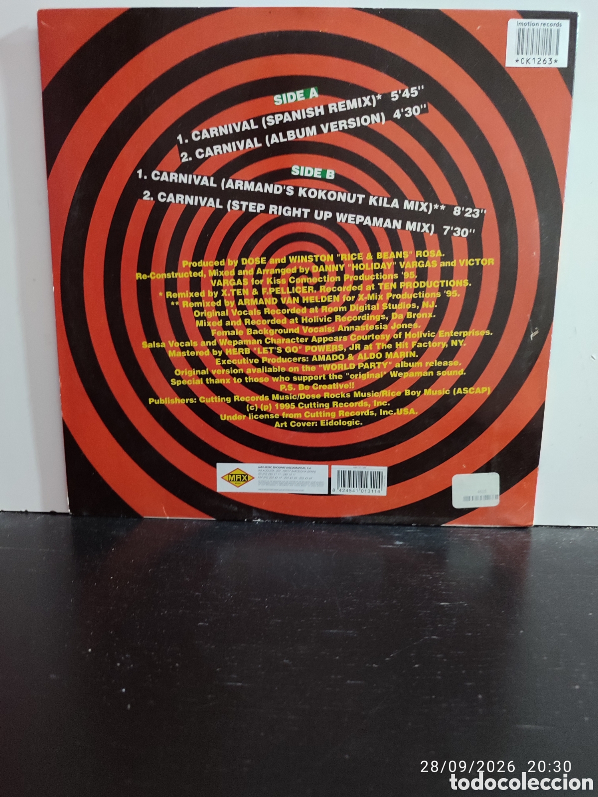 Discos de vinilo: Disco de vinilo ck1263 - Foto 2