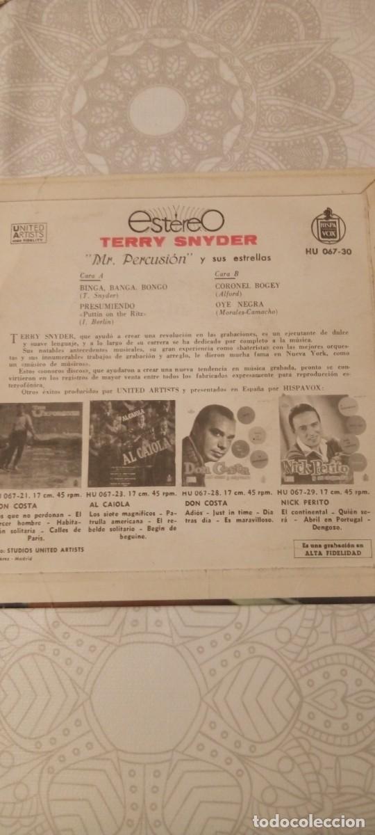 Discos de vinilo: Disco SingleTerry Snyder Mr. Percusion - Foto 2