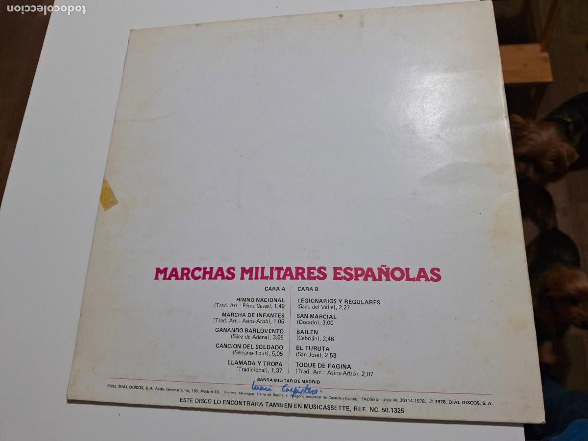 Discos de vinilo: LP VINILO MARCHAS MILITARES ESPA&Ntilde;OLAS BANDA MILITAR DE MADRID LP VINILO 1978 NEVADA