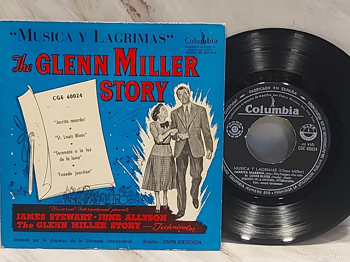 Discos de vinilo: GLENN MILLER STORY | M&Uacute;SICA Y L&Aacute;GRIMAS | BSO | EP COLUMBIA ESPA&Ntilde;A | MBC.***