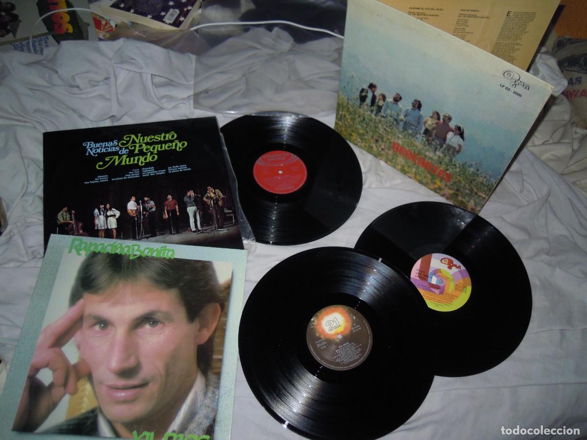 Discos de vinilo: LOTE 3 LP NUESTRO PEQUE&Ntilde;O MUNDO, NEOCANTES, XIL RIOS, FOLK NORTE&Ntilde;O, POP AUTOR