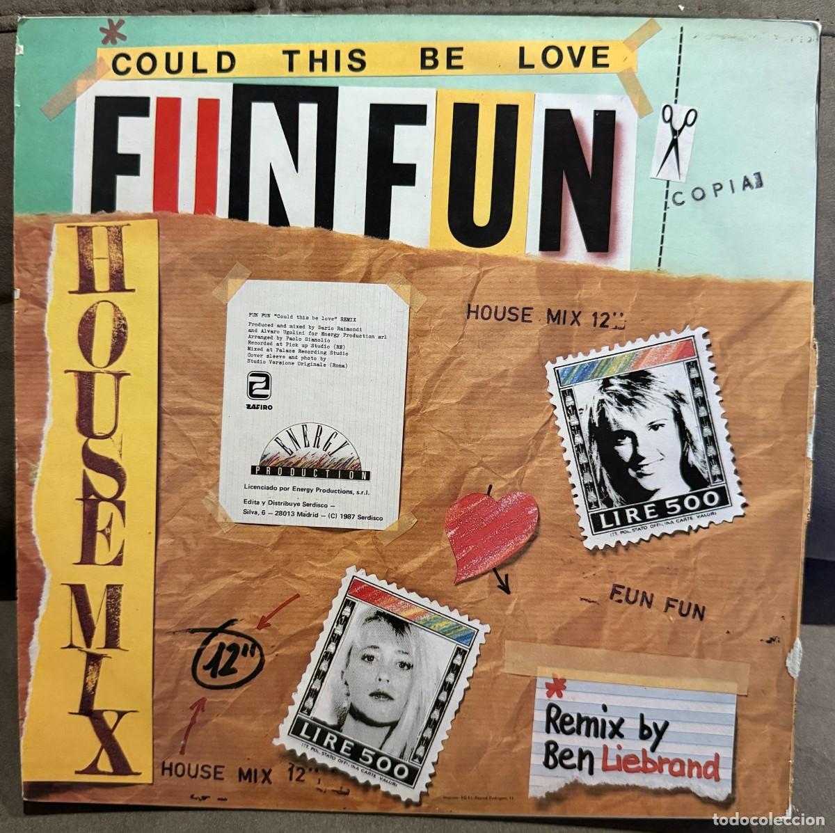 Discos de vinilo: Fun Fun &ndash; Could This Be Love. Disco vinilo. Edic. Spain. 1987 - Foto 2