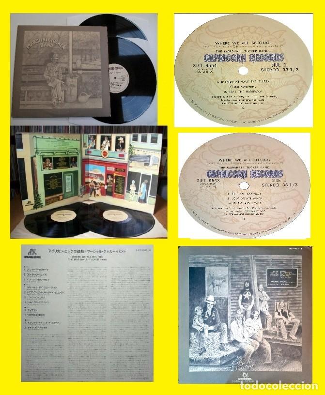 Discos de vinilo: MARSHALL TUCKER BAND / WHERE WE ALL BELONG 74, 2LP / EDIT USA SUPER CARPETA TEXTURADA/ C DANIELS, EX