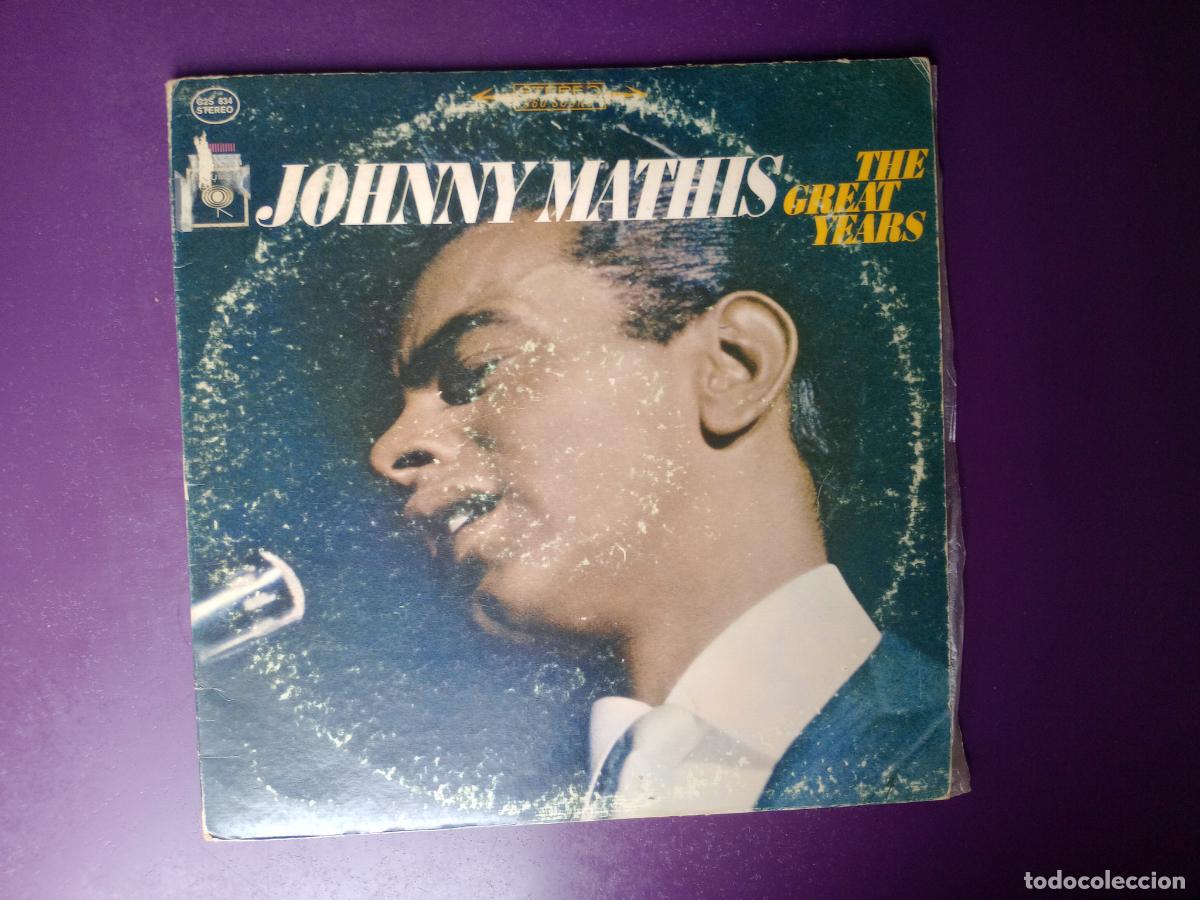 Discos de vinilo: Johnny Mathis &ndash; The Great Years - DOBLE LP COLUMBIA 197? - 24 GRANDES EXITOS, LOUNGE, CROONER,