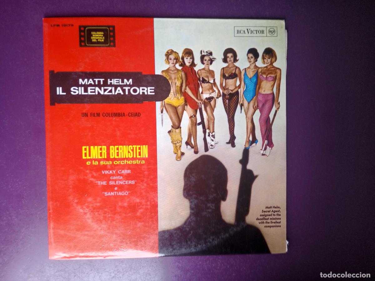 Discos de vinilo: Elmer Bernstein &lrm;&ndash; Matt Helm Il Silenziatore - LP RCA 1966 - EDICION ITALIANA - BSO CINE -