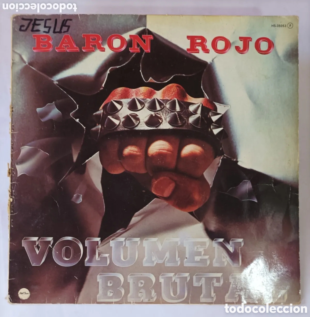 Discos de vinilo: BARON ROJO. VOLUMEN BRUTAL. CHAPA DISCOS. DISCO VINILO 1981.