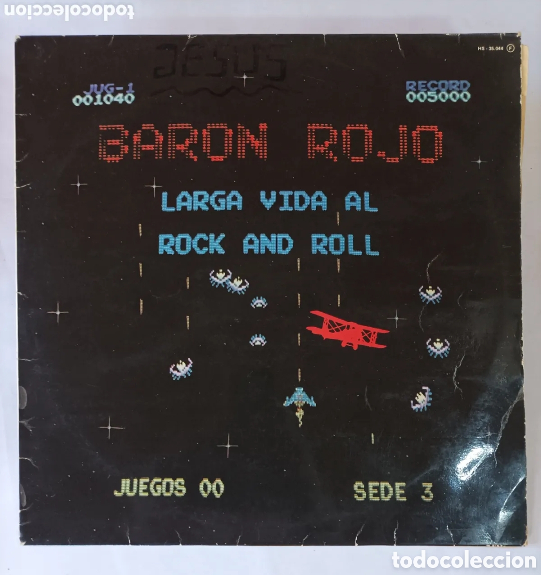 Discos de vinilo: BARON ROJO. LARGA VIDA AL ROCK AND ROLL. CHAPA RECORDS. DISCO VINILO 1981.