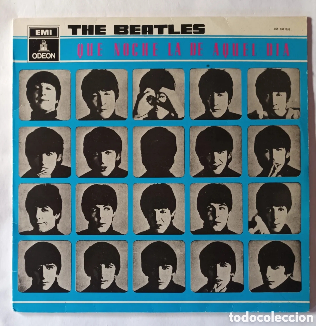 Discos de vinilo: THE BEATLES. QUE NOCHE LA DE AQUEL D&Iacute;A. EXCELENTE ESTADO. 1964. ODEON. DISCO VINILO ANTIGUO.