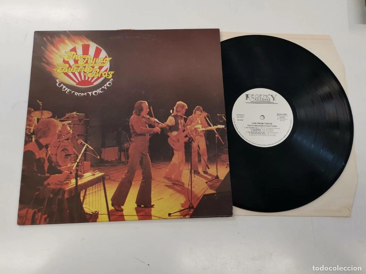 Discos de vinilo: the flying burrito brothers - live from tokio !! gene parsons, 1&ordm; PRESS, RARA org edt usa, IMPECABLE