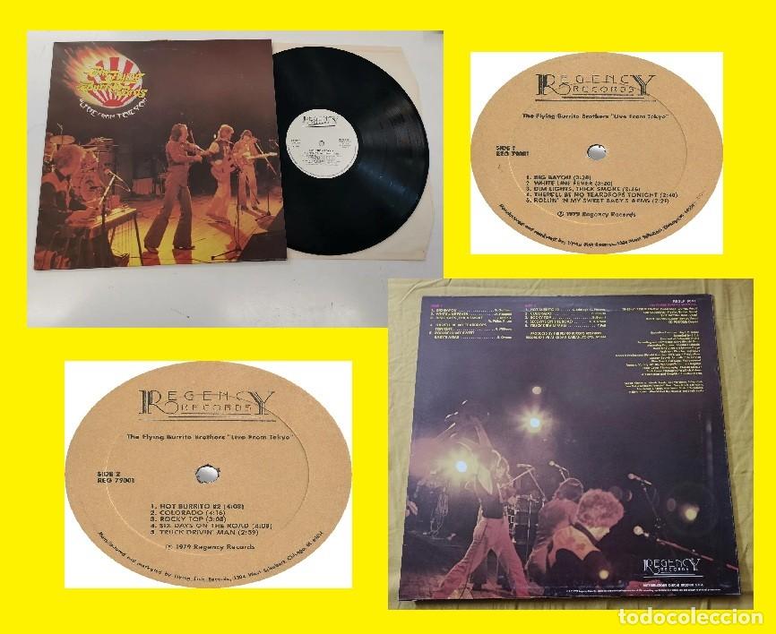 Discos de vinilo: the flying burrito brothers - live from tokio !! gene parsons, 1&ordm; PRESS, RARA org edt usa, IMPECABLE