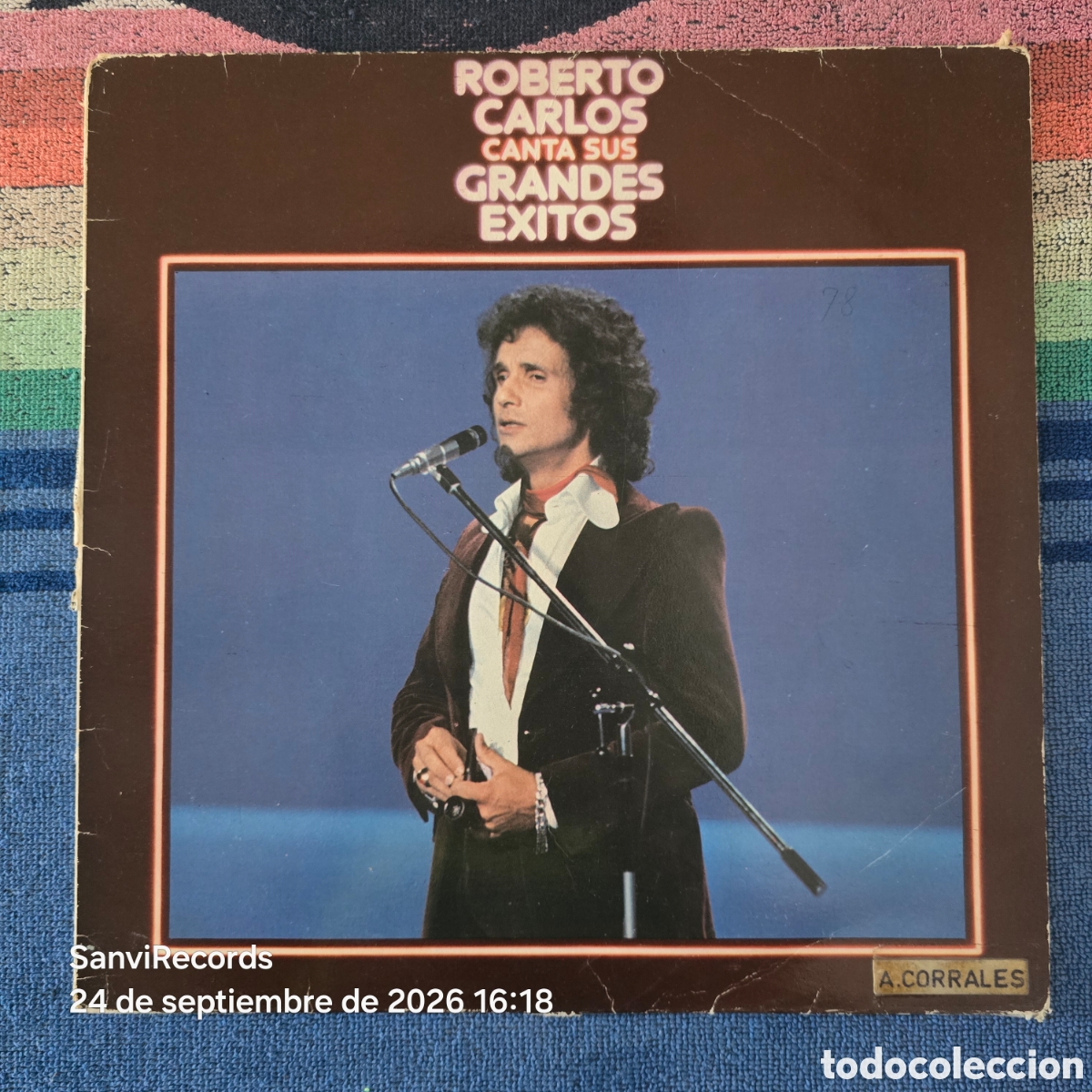 Discos de vinilo: [LP] ROBERTO CARLOS: ROBERTO CARLOS CANTA SUS GRANDES &Eacute;XITOS (CBS) (1978)