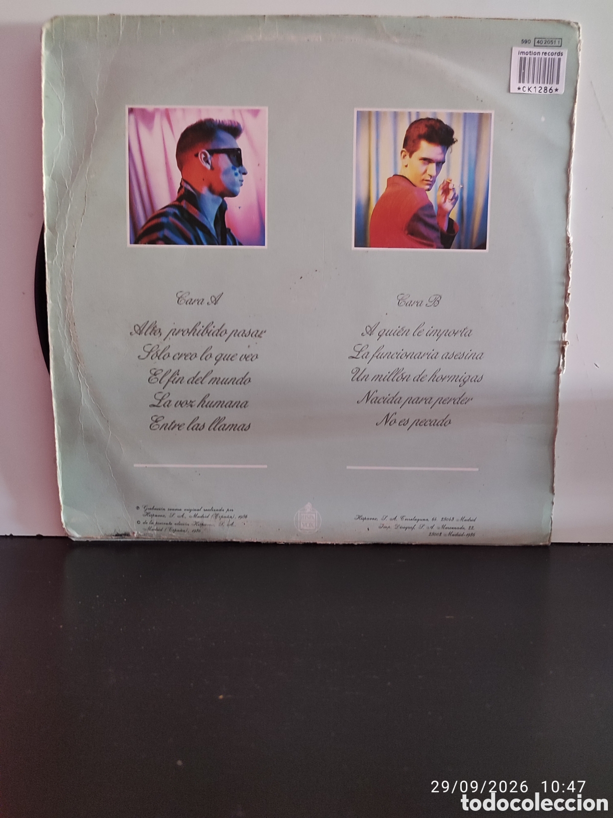Discos de vinilo: Disco de vinilo ck1286 - Foto 2