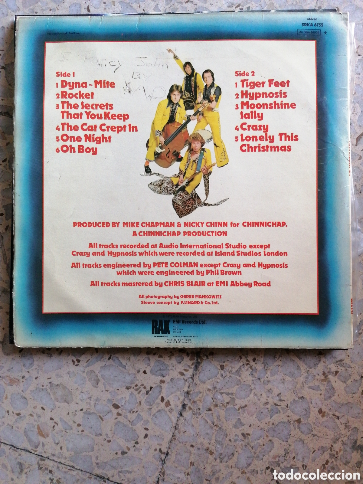 Discos de vinilo: LP MUD MUD&acute;S GREATES HITS 1975 UK - Foto 2