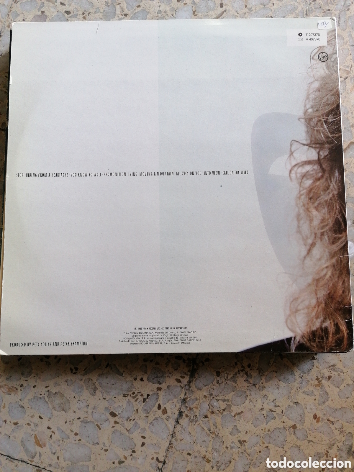 Discos de vinilo: LP PETER FRAMPTON PREMONITION 1985 ESPA&Ntilde;A INSERT - Foto 2