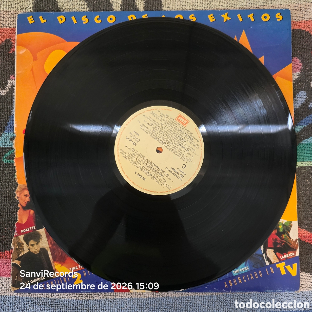 Discos de vinilo: [2 LP] &iexcl;BOOM! 5: EL DISCO DE LOS &Eacute;XITOS (EMI) (1989) - Foto 4
