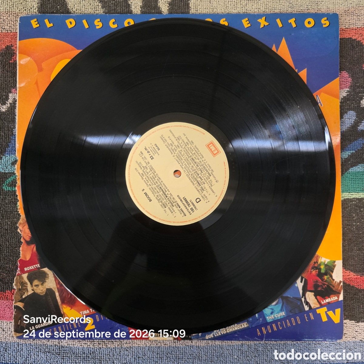 Discos de vinilo: [2 LP] &iexcl;BOOM! 5: EL DISCO DE LOS &Eacute;XITOS (EMI) (1989) - Foto 5