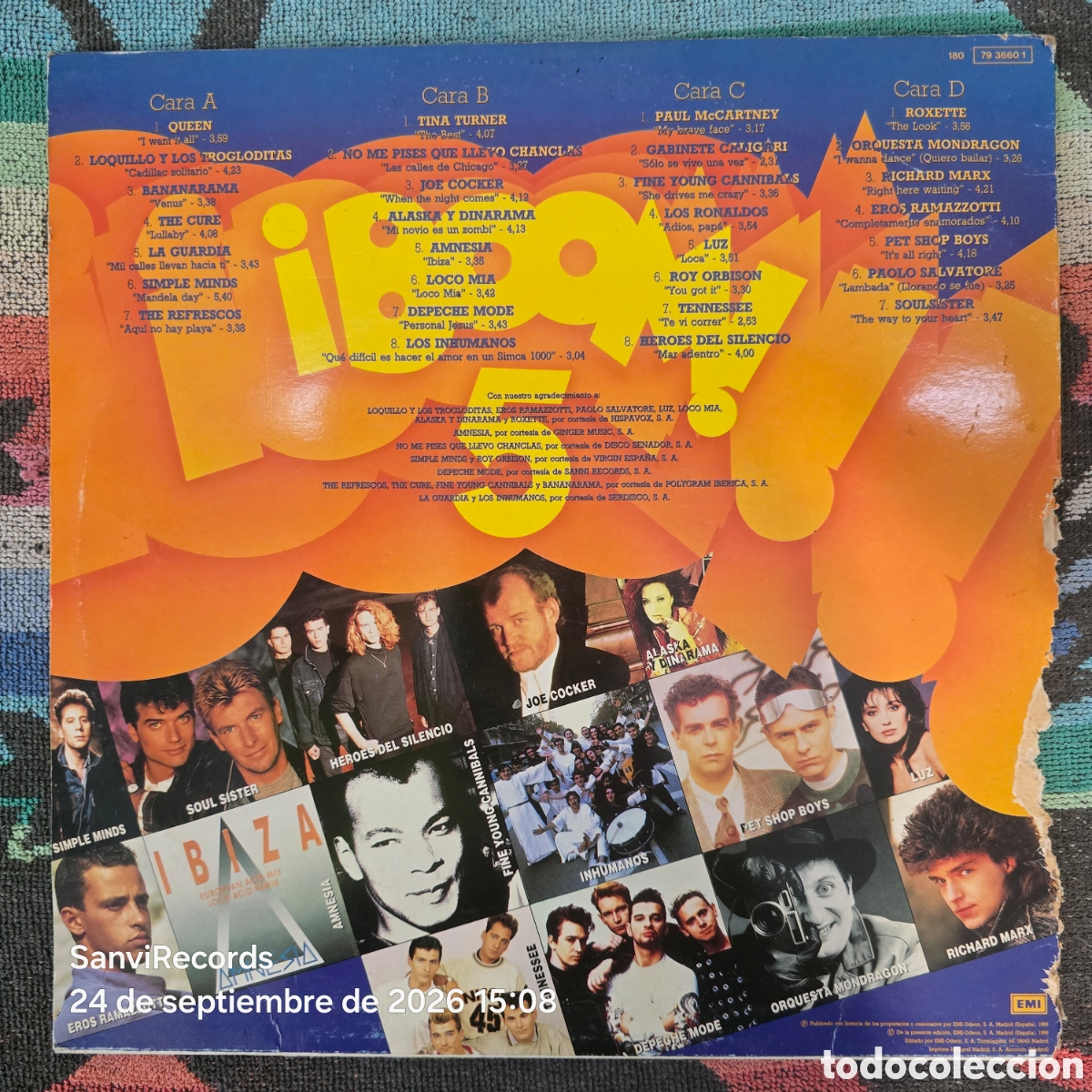 Discos de vinilo: [2 LP] &iexcl;BOOM! 5: EL DISCO DE LOS &Eacute;XITOS (EMI) (1989) - Foto 6