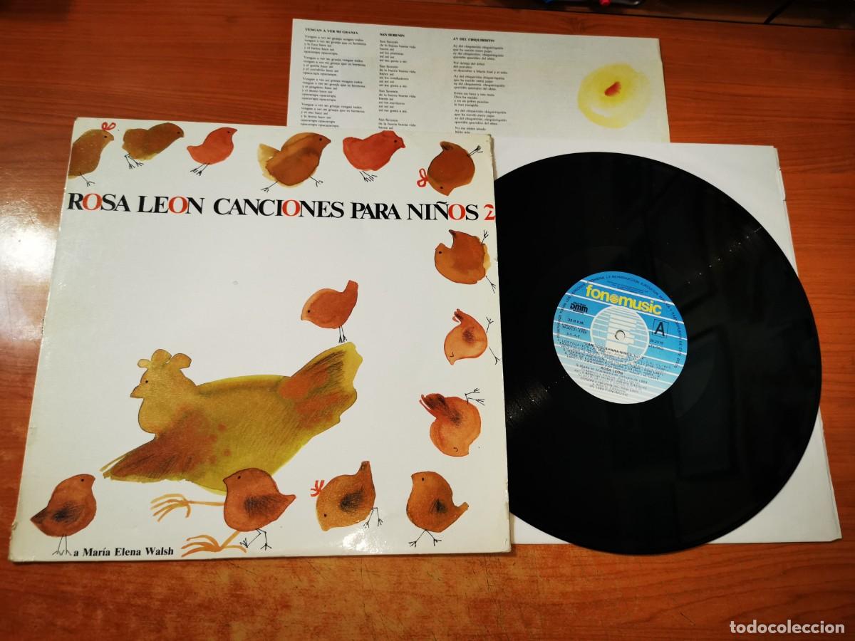 Discos de vinilo: ROSA LEON Canciones para ni&ntilde;os 2 - LP VINILO DEL A&Ntilde;O 1988 ENCARTE CONTIENE 13 TEMAS