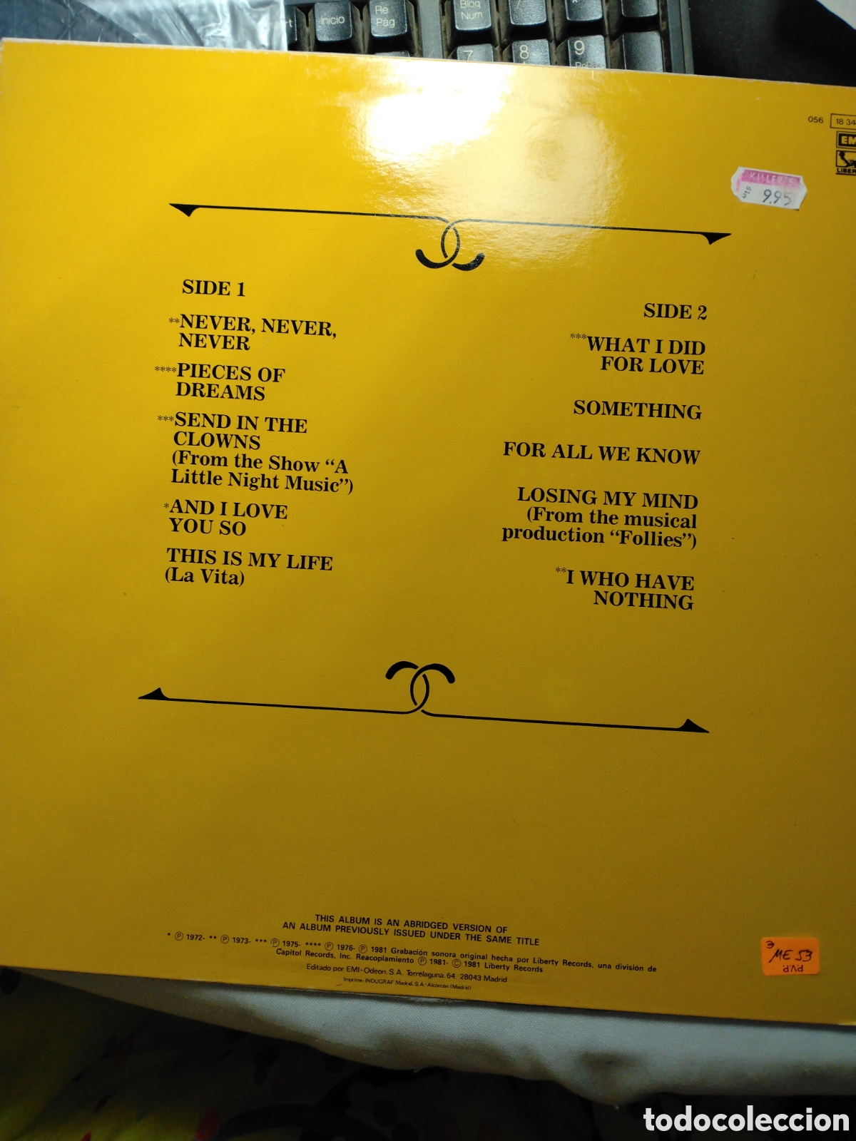 Discos de vinilo: SHIRLEY BASSEY - GRANDES EXITOS - LP - EMI LIBERTY 1981. - Foto 2