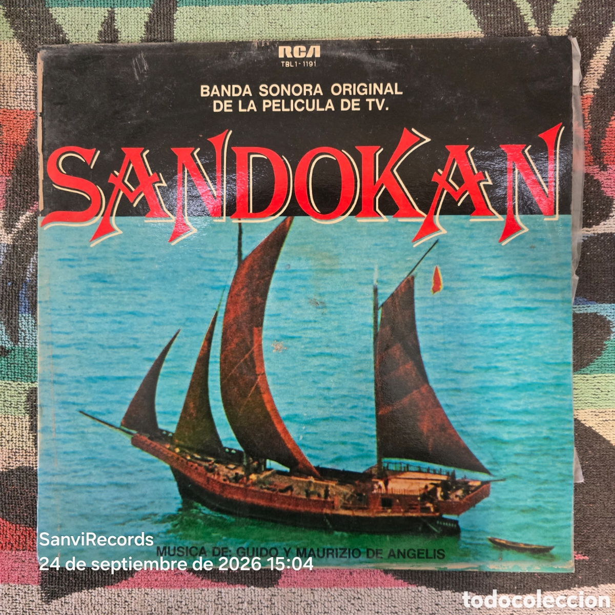 Discos de vinilo: [LP] GUIDO Y MAURIZIO DE ANGELIS: SANDOKAN (RCA VICTOR) (1976)