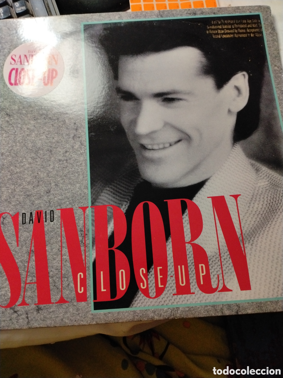 Discos de vinilo: DAVID SANBORN - CLOSE-UP - LP - REPRISE RECORD WARNER COMPANY 1988.