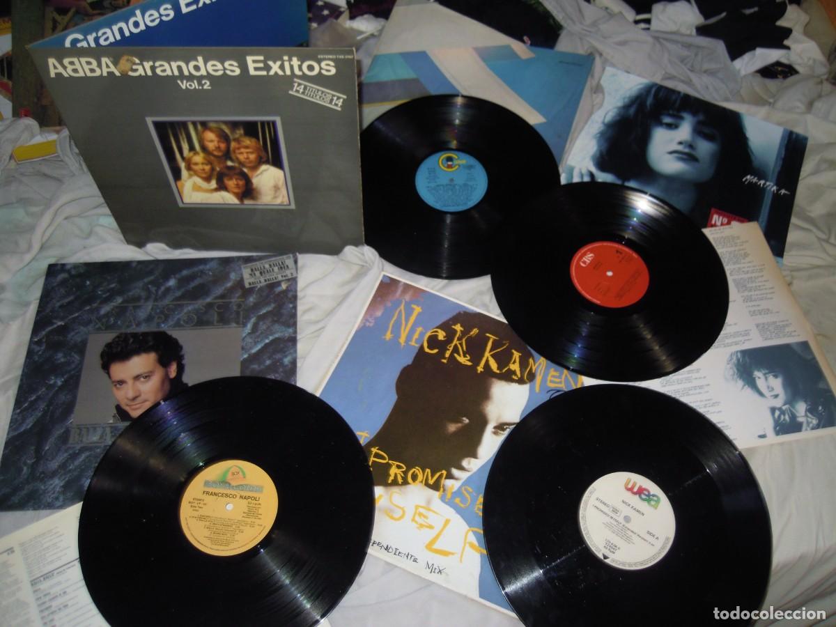 Discos de vinilo: LOTE 4 LP ABBA (TEMAS ESPA&Ntilde;OL) MARTIKA, NAPOLI (VERSION D'ANGIO) NICK KAMEN...EURO DANCE, OFERTA