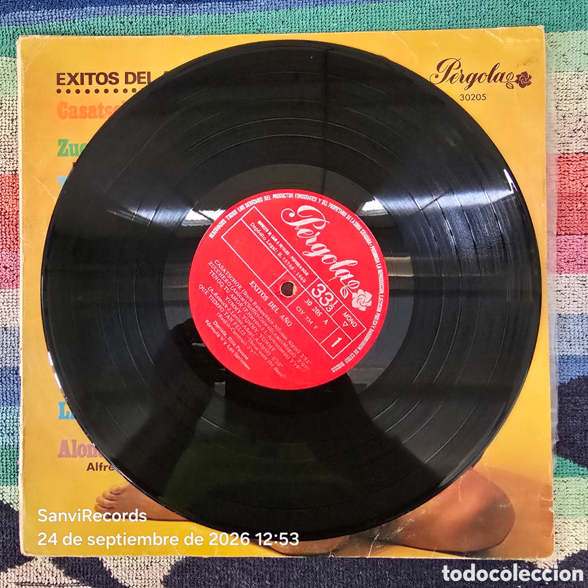 Discos de vinilo: [LP] DANIELA, RITA PAVONE, FORMULA V...: &Eacute;XITOS DEL A&Ntilde;O (P&Eacute;RGOLA) (1969) - Foto 2