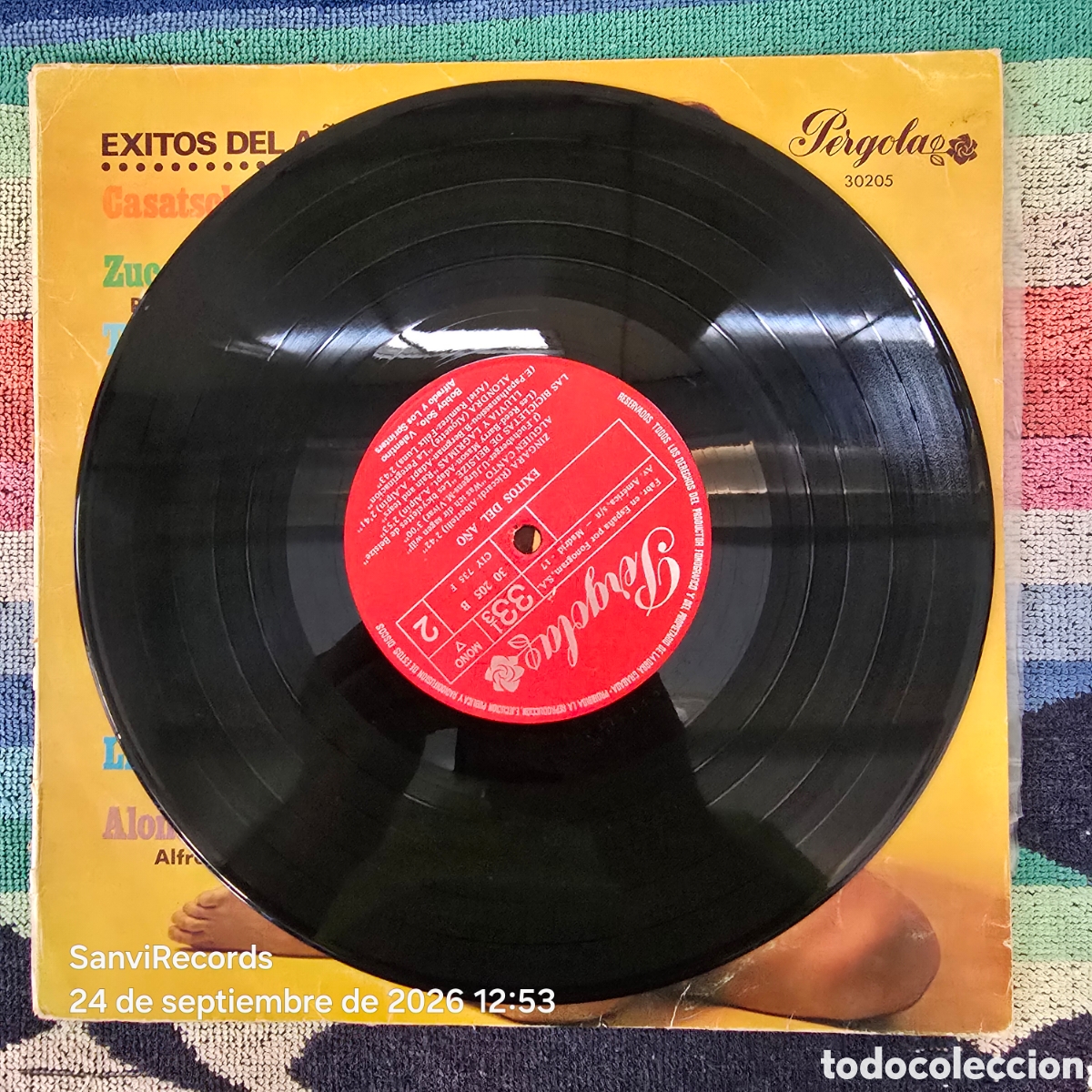 Discos de vinilo: [LP] DANIELA, RITA PAVONE, FORMULA V...: &Eacute;XITOS DEL A&Ntilde;O (P&Eacute;RGOLA) (1969) - Foto 3
