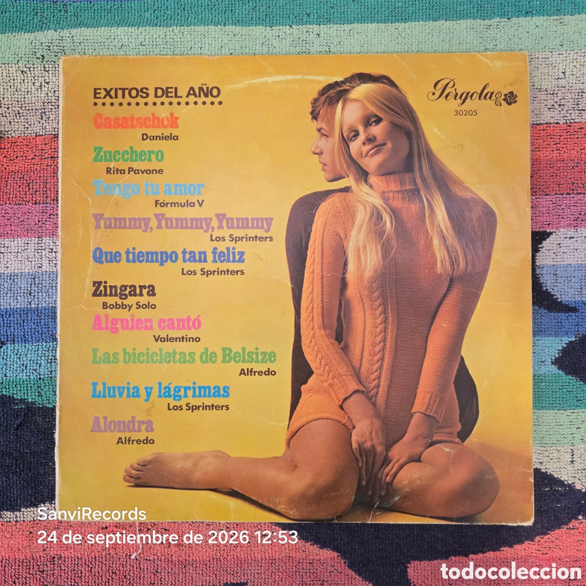 Discos de vinilo: [LP] DANIELA, RITA PAVONE, FORMULA V...: &Eacute;XITOS DEL A&Ntilde;O (P&Eacute;RGOLA) (1969)