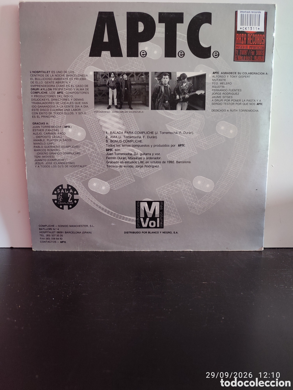 Discos de vinilo: A.P.T.C. &ndash; Compliche - Foto 2