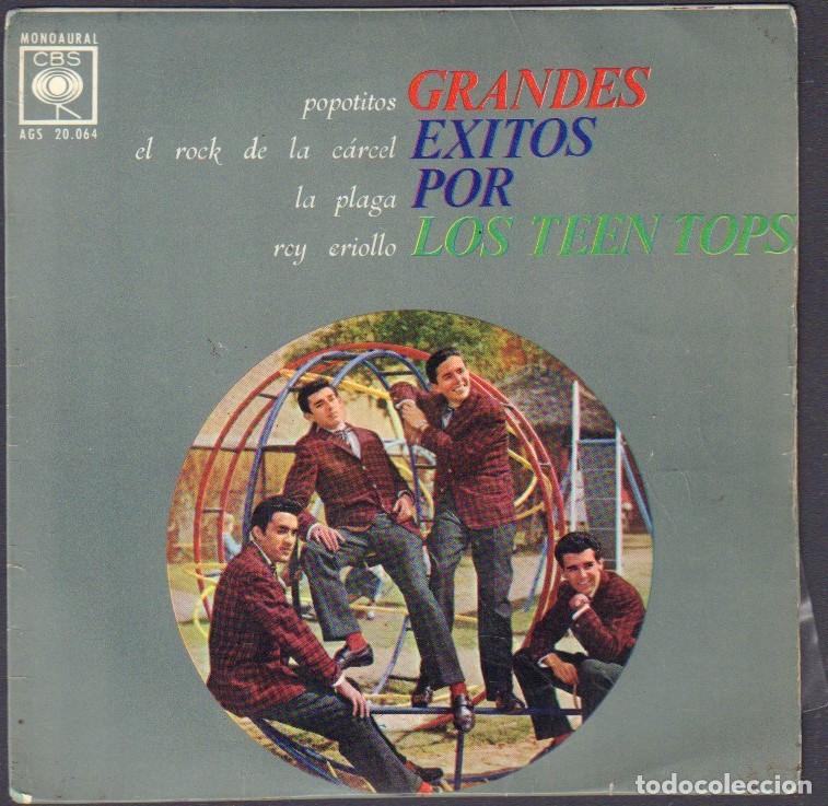 Discos de vinilo: LOS TEEN TOPS - GRANDES EXITOS / POPOTITOS, EL ROCK DE LA CARCEL.../ EP CBS 1963 RF-8005
