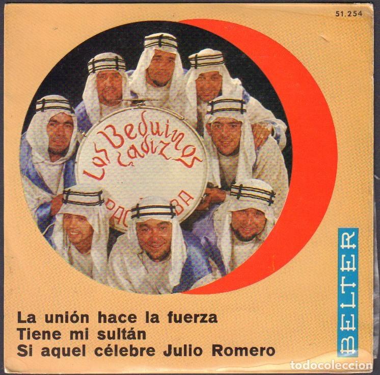 Discos de vinilo: LOS BEDUINOS DE CADIZ - TIENE MI SULTAN, LA UNION HACE LA FUERZA... / EP BELTER 1966 RF-8010