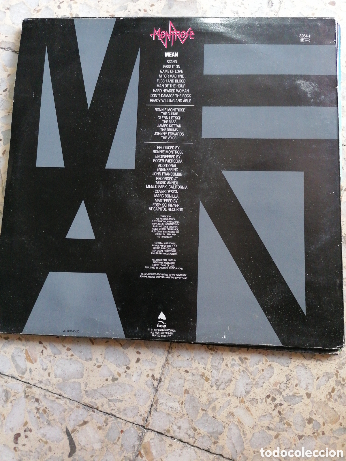Discos de vinilo: LP MONTROSE MEAN 1987 HOLANDA EX - Foto 2