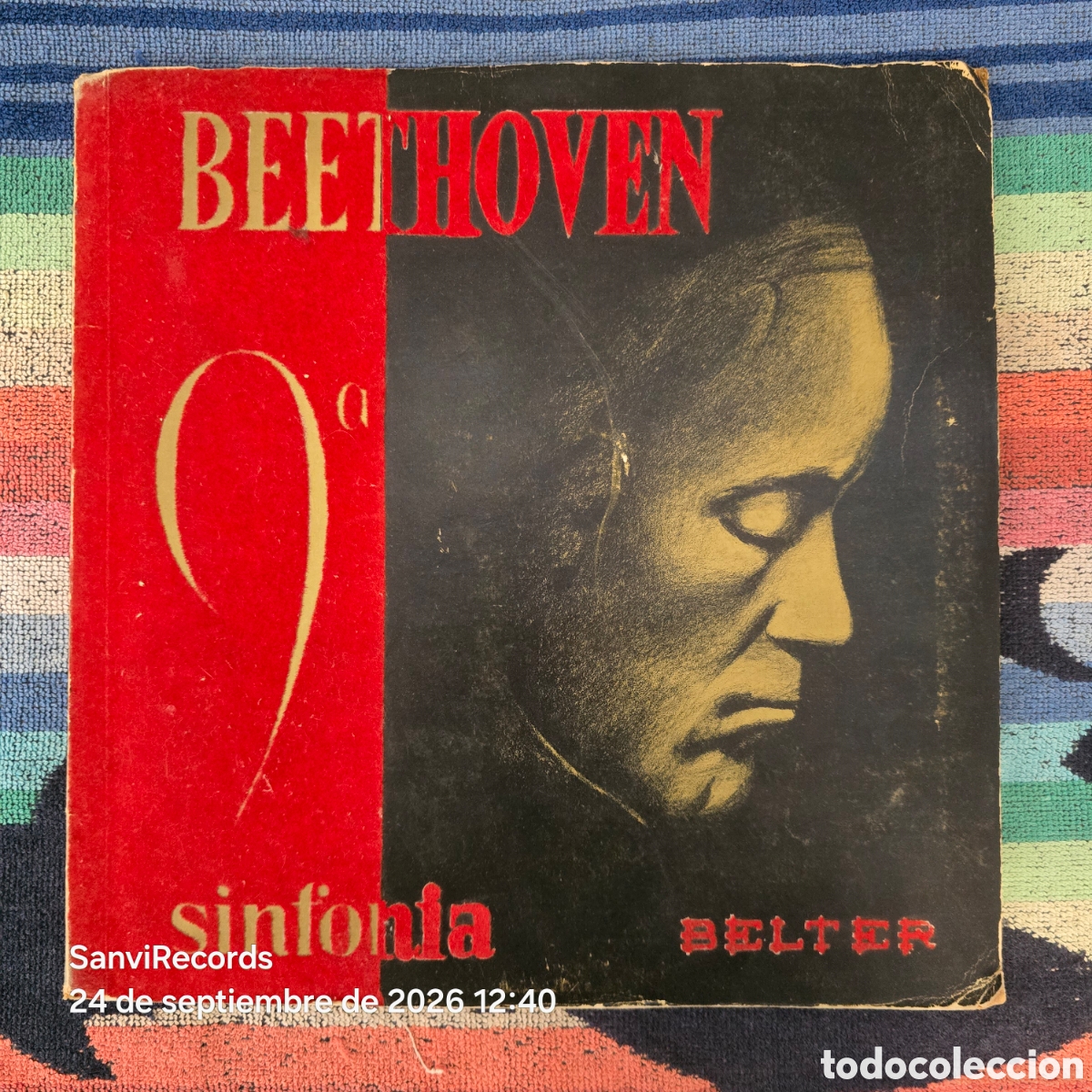 Discos de vinilo: [LP] BEETHOVEN, ORQUESTA SINF&Oacute;NICA PRO M&Uacute;SICA DE VIENA...: SINFON&Iacute;A N&deg; 9 RE MENOR OP. 125 (BELTER)