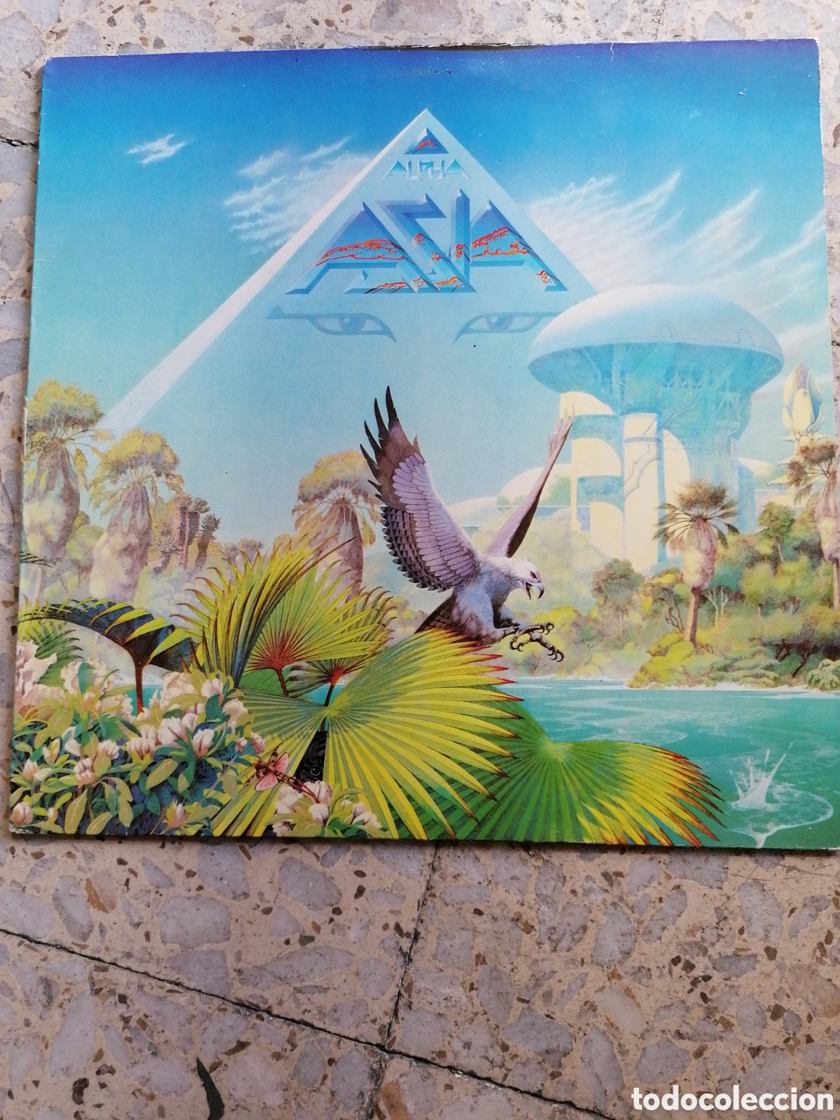 Discos de vinilo: LP ASIA ALPHA 1983 ESPA&Ntilde;A INSERT DISCO EX