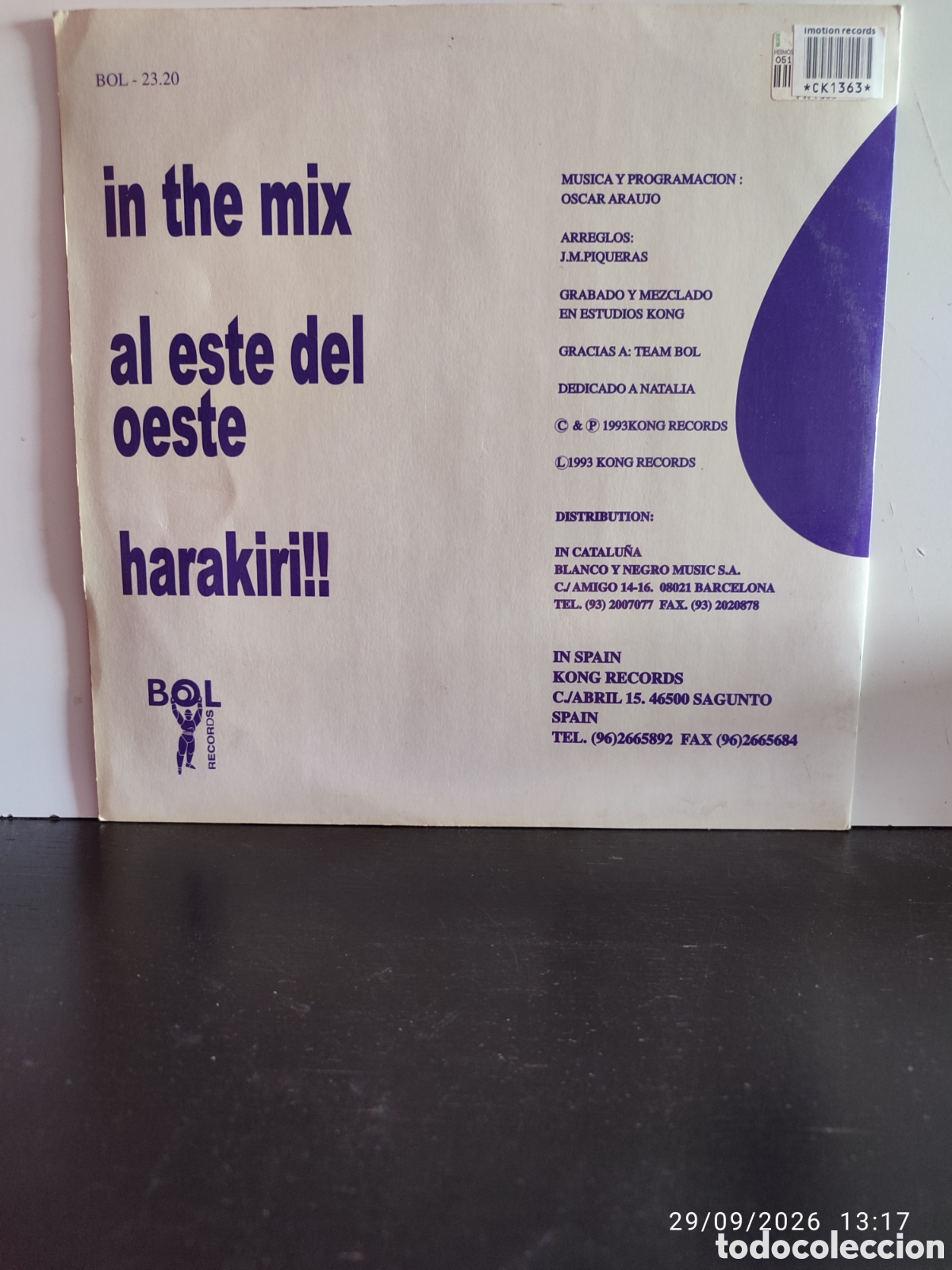 Discos de vinilo: Disco de vinilo ck1363 - Foto 2