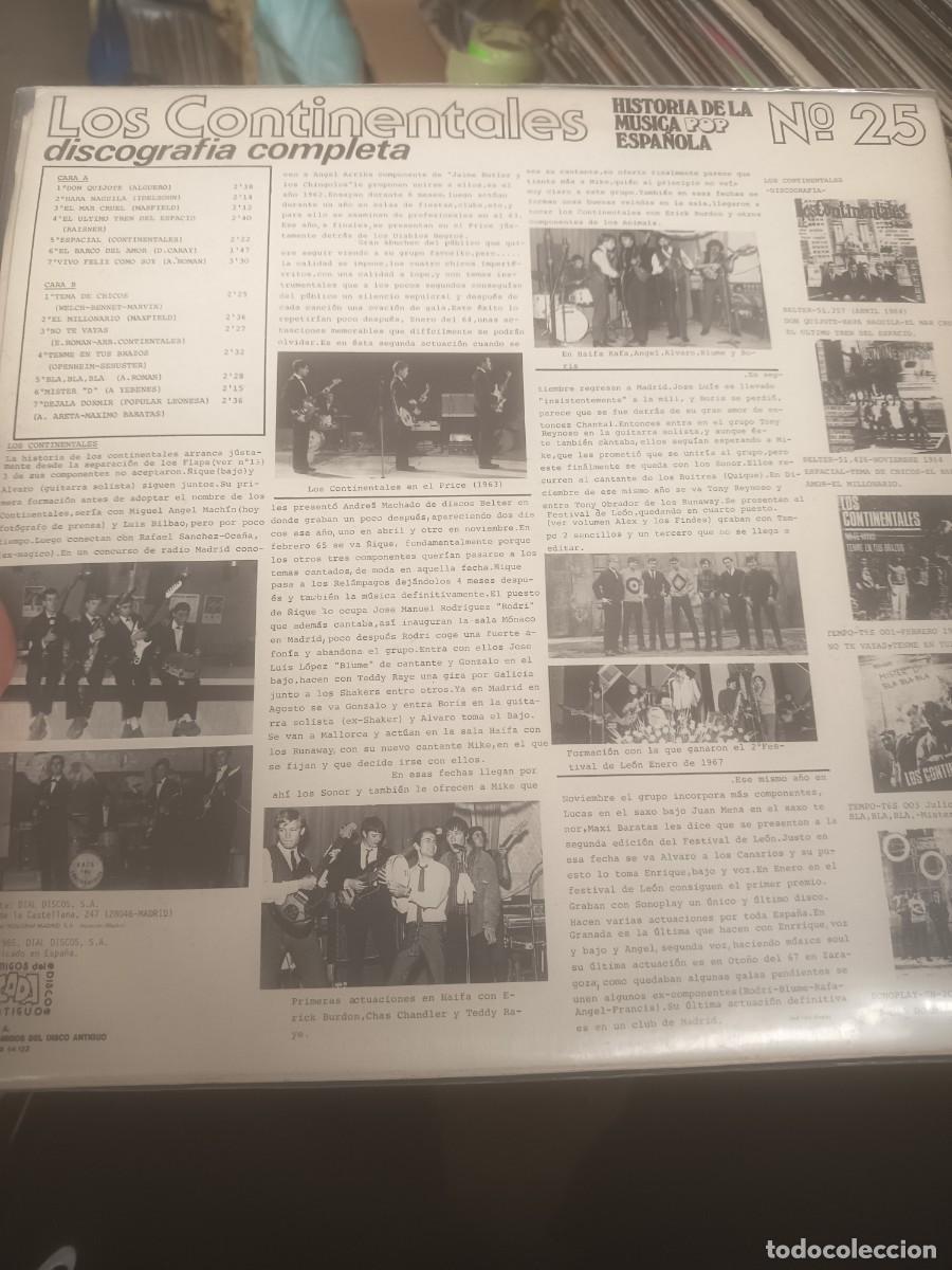 Discos de vinilo: DISCO LP LOS CONTINENTALES - Foto 2