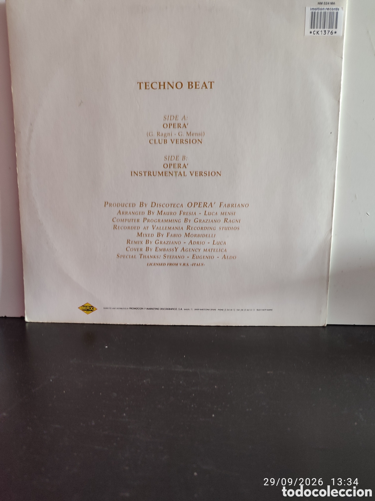 Discos de vinilo: Disco de vinilo ck1376 - Foto 2