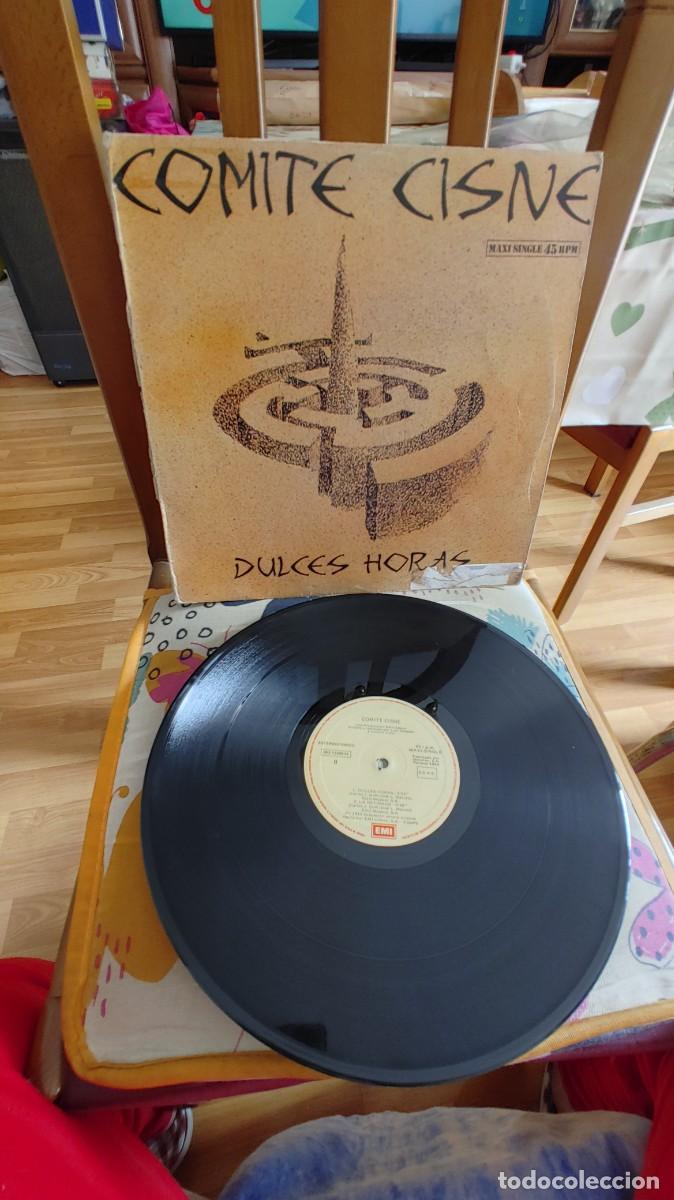 Discos de vinilo: COMITE CISNE-MAXI DULCES HORAS-BORDES ROZADOS