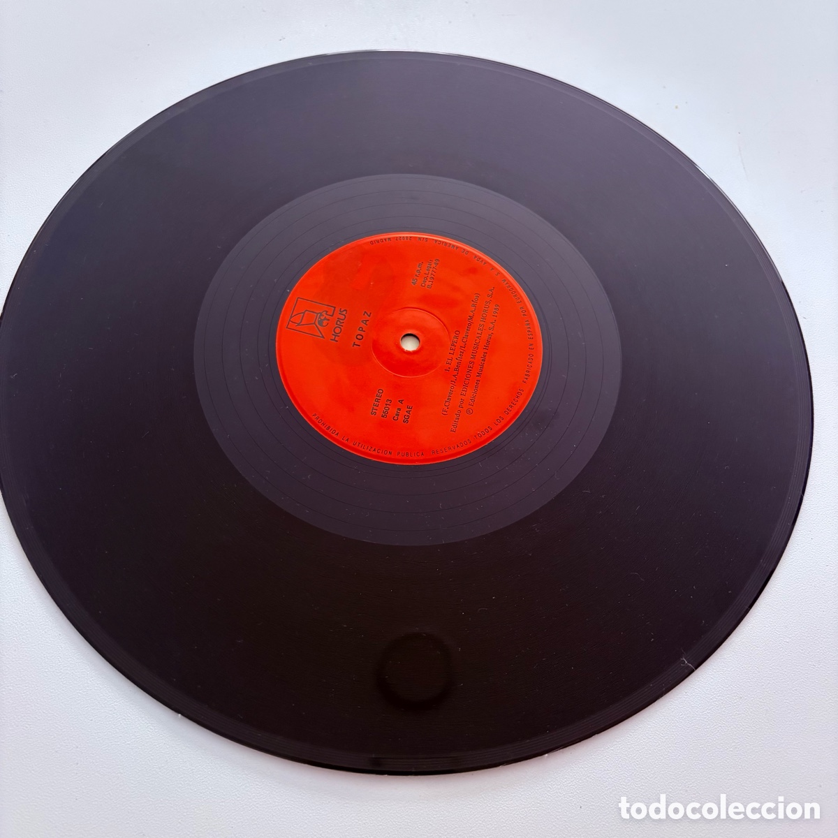 Discos de vinilo: maxi 12 Topaz El Lepero de 1989 - Foto 3