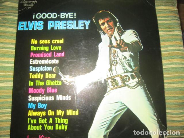 Discos de vinilo: ELVIS PRESLEY - LOU KING - GOOD BYE LP - EDICION ESPA&Ntilde;OLA - OLYMPO RECORDS 1977 - STEREO -